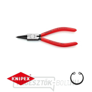 Körkörös fogó 140 mm, belső egyenes. Knipex - 44 11 J0 - DIN 5265 C. Polírozott, műanyag bevonattal. gallery main image