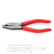 Kombinációs fogó 160 mm. KNIPEX 03 01 160 - polírozott, műanyag hüvelyek gallery main image