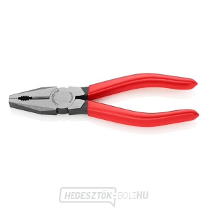 Kombinációs fogó 160 mm. KNIPEX 03 01 160 - polírozott, műanyag hüvelyek Kombinációs fogó 160 mm. KNIPEX 03 01 160 - polírozott, műanyag hüvelyek gallery main image