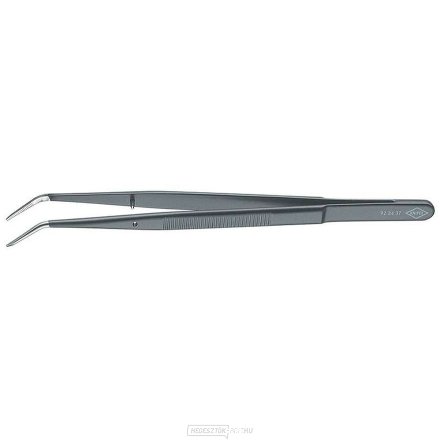 155 mm-es univerzális csipesz Knipex 92 34 37 hajlított hegyű csipesszel