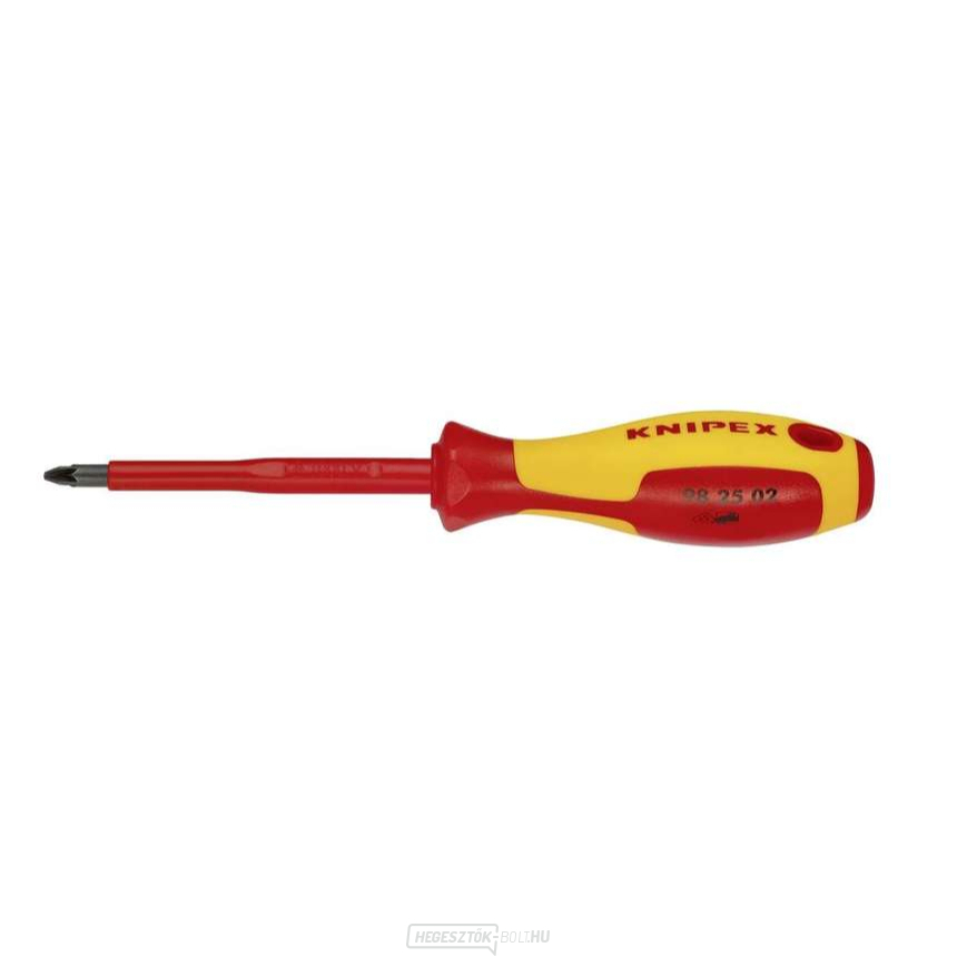 Pozidriv® keresztfejes csavarhúzó szigetelt 1 000 V VDE Knipex PZ2 Pozidriv® keresztfejes csavarhúzó szigetelt 1 000 V VDE Knipex PZ2 gallery main image