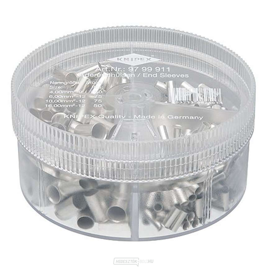 Doboz nem szigetelt véghüvelyekkel Knipex 97 99 911 (350 db) Doboz nem szigetelt véghüvelyekkel Knipex 97 99 911 (350 db) gallery main image