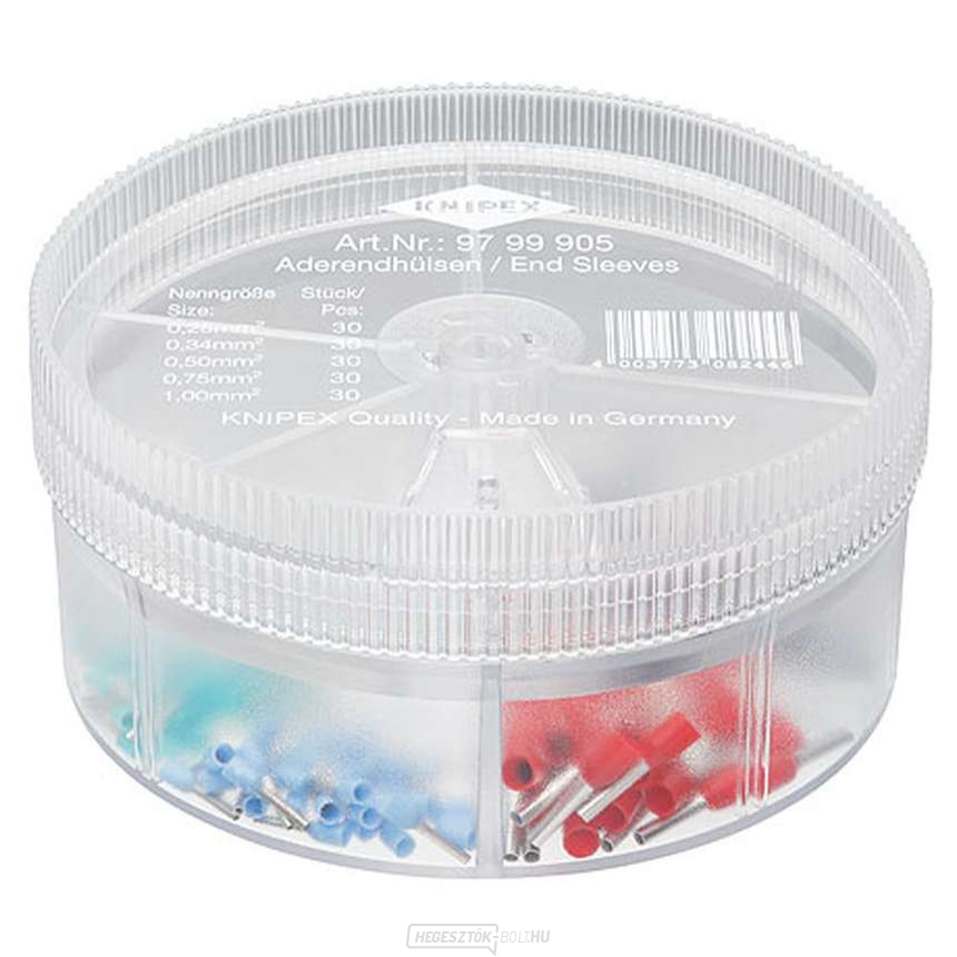 Doboz szigetelt véghüvelyekkel Knipex 97 99 905 (120 db) Doboz szigetelt véghüvelyekkel Knipex 97 99 905 (120 db) gallery main image