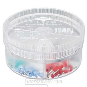 Doboz szigetelt véghüvelyekkel Knipex 97 99 905 (120 db) Doboz szigetelt véghüvelyekkel Knipex 97 99 905 (120 db) gallery main image