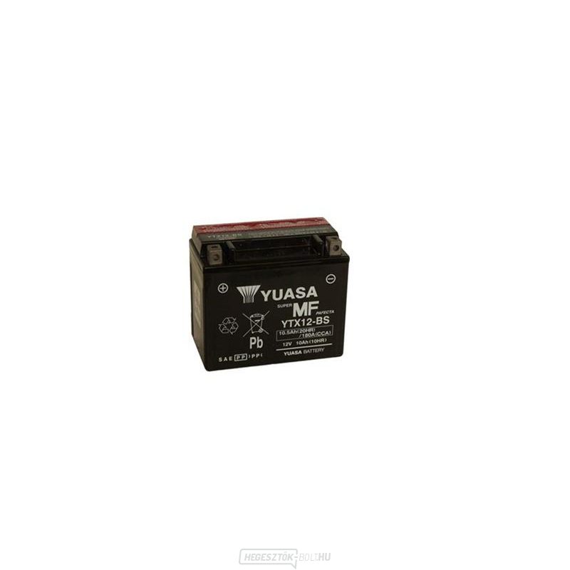 Motorkerékpár akkumulátor 12V/10Ah YUASA YTX12-BS