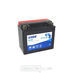 Motorkerékpár akkumulátor 12V/10Ah EXIDE ETX12-BS Motorkerékpár akkumulátor 12V/10Ah EXIDE ETX12-BS gallery main image