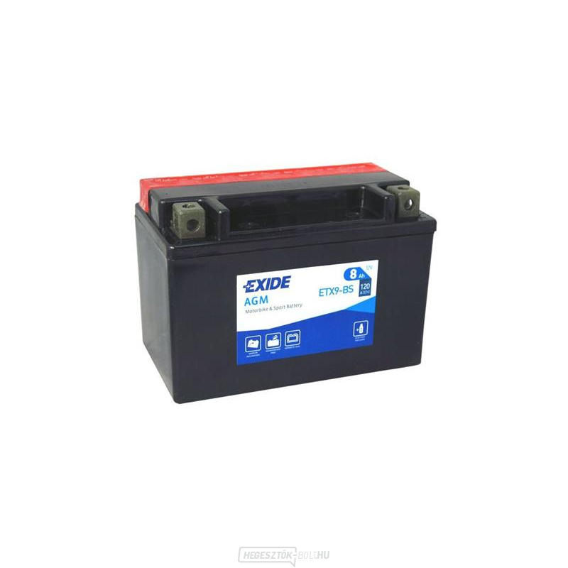 Motorkerékpár akkumulátor 12V/8Ah EXIDE ETX9-BS