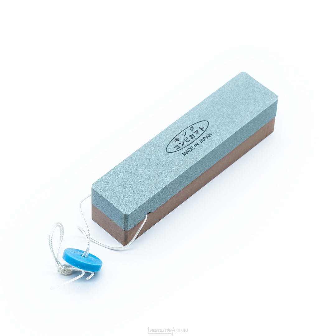 Japán kétoldalas köszörűkő KING sarlóhoz és kaszához - 250 és 1000 szemcseméretű