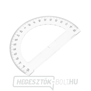 Japán SHINWA félkör alakú szögmérő átlátszó akrilból 180° - átmérő 150 mm gallery main image