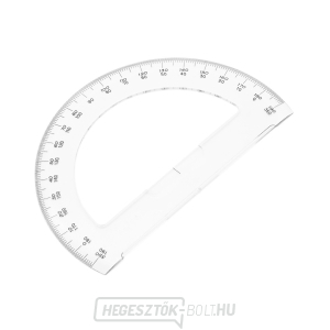 Japán SHINWA félkör alakú szögmérő átlátszó akrilból 180° - átmérő 150 mm gallery main image