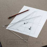 Japán derékszögű műanyag háromszög SHINWA 27 cm - 2 db-os készlet Előnézet 