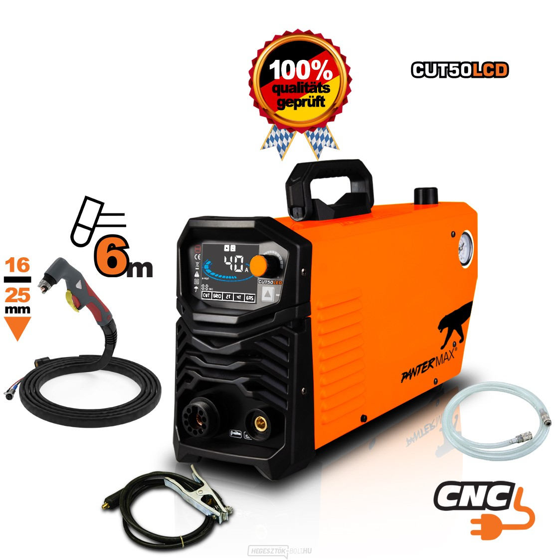 PANTERMAX CUT50LCD® kézi inverteres plazmavágó + Tartozékok