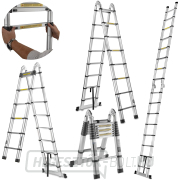 Alumínium teleszkópos létra csuklós 5m 150kg (1) náhled