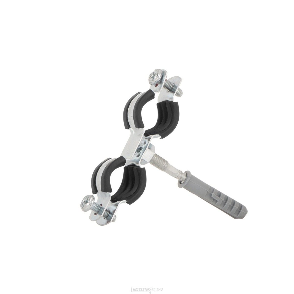 Fém csőbilincs gumi dupla 1/2" 20-25mm (200)