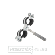 Fém csőbilincs gumi dupla 1/2 Fém csőbilincs gumi dupla 1/2