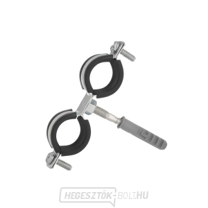 Fém csőbilincs gumival dupla 3/4 Fém csőbilincs gumival dupla 3/4