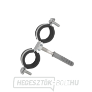 Fém konzol gumival dupla csövekhez 1 Fém konzol gumival dupla csövekhez 1