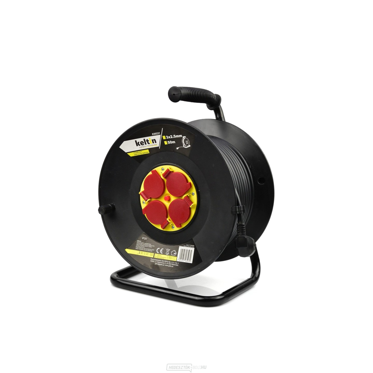 Elektromos hosszabbító kábel tekercs 3x2.5mm 50m (2)