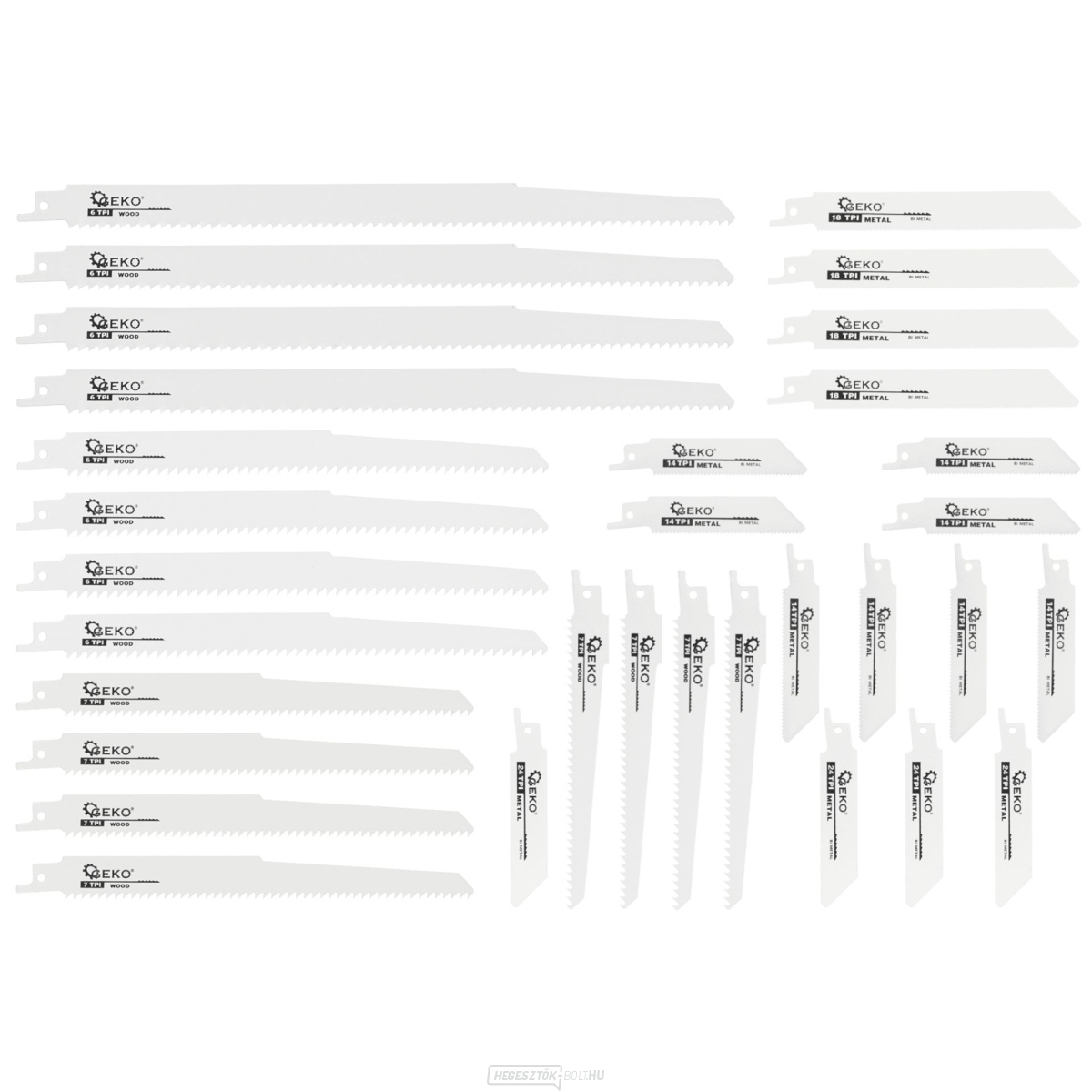 Szablyafűrészlap készlet 28db. (40)