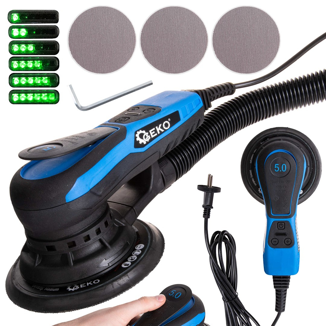 Kefe nélküli excentrikus csiszoló 150mm 350W változó fordulatszám-szabályozással (6)