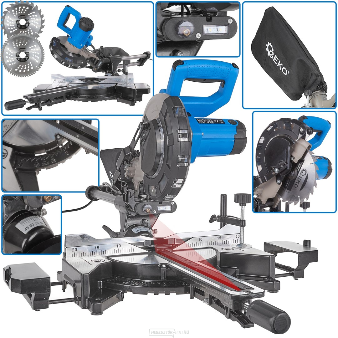 Gérdfűrész előtolással 1700W 210mm (1)