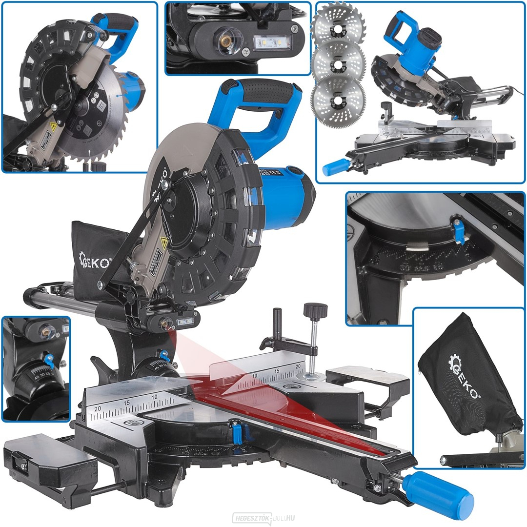 Gérdfűrész előtolással 2000W 255mm (1)