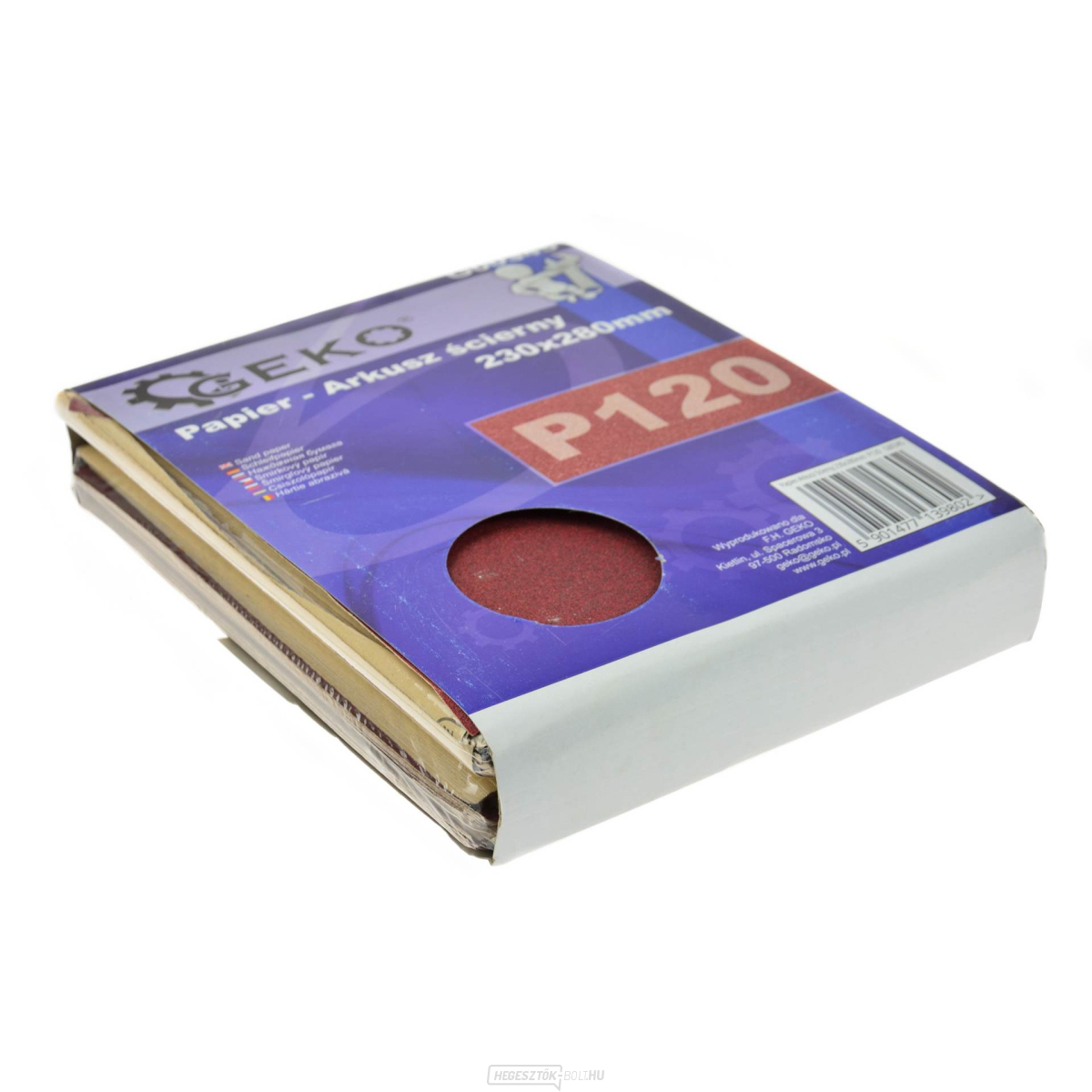 Papír-csiszoló lap 230x280mm P120 (50/100/1000) gallery main image