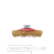 Oldalsó forgó drótkefe 100mm sárgaréz M14 (100) Oldalsó forgó drótkefe 100mm sárgaréz M14 (100) gallery main image