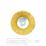 Drótkefe, forgó, oldalsó, 125 mm, sárgaréz, M14(60) Előnézet 