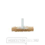 Drótkefés tárcsa. sárgaréz 60mm szárral (100) Drótkefés tárcsa. sárgaréz 60mm szárral (100) gallery main image