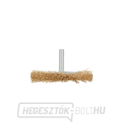 Drótkefés tárcsa. sárgaréz 80mm szárral (100) Drótkefés tárcsa. sárgaréz 80mm szárral (100) gallery main image