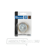 Elölre szerelt drótkefe, sárgaréz 50 mm-es szárral (100) Elölre szerelt drótkefe, sárgaréz 50 mm-es szárral (100) gallery main image