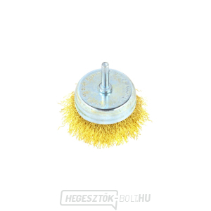Elölre szerelt drótkefe, sárgaréz 75mm/3 Elölre szerelt drótkefe, sárgaréz 75mm/3