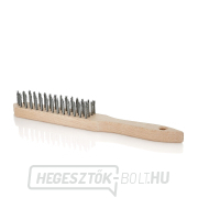 Rozsda kefe fekete drótkefe 4 sor fa (50/120) Rozsda kefe fekete drótkefe 4 sor fa (50/120) gallery main image