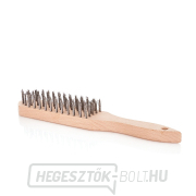 Fekete drót rozsdakefe 6 sor fa (30/120) Fekete drót rozsdakefe 6 sor fa (30/120) gallery main image