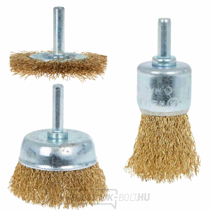 Drótkefe készlet fúrógéphez 3db (60) Drótkefe készlet fúrógéphez 3db (60) gallery main image