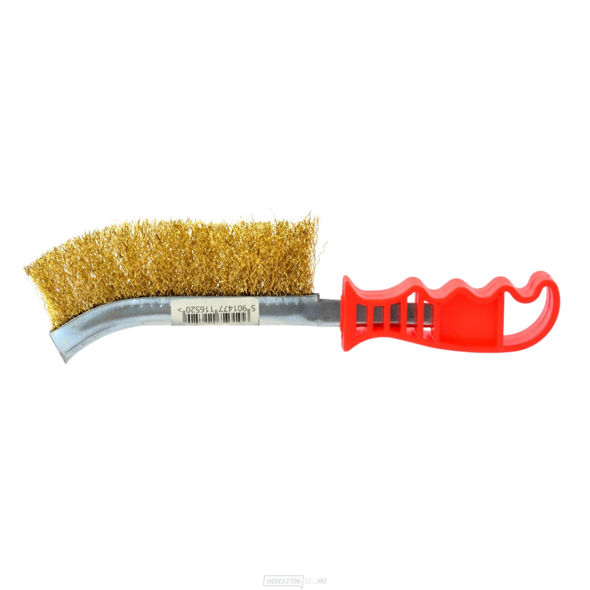Drótkefe sárgaréz fogantyú plaszt. (120)