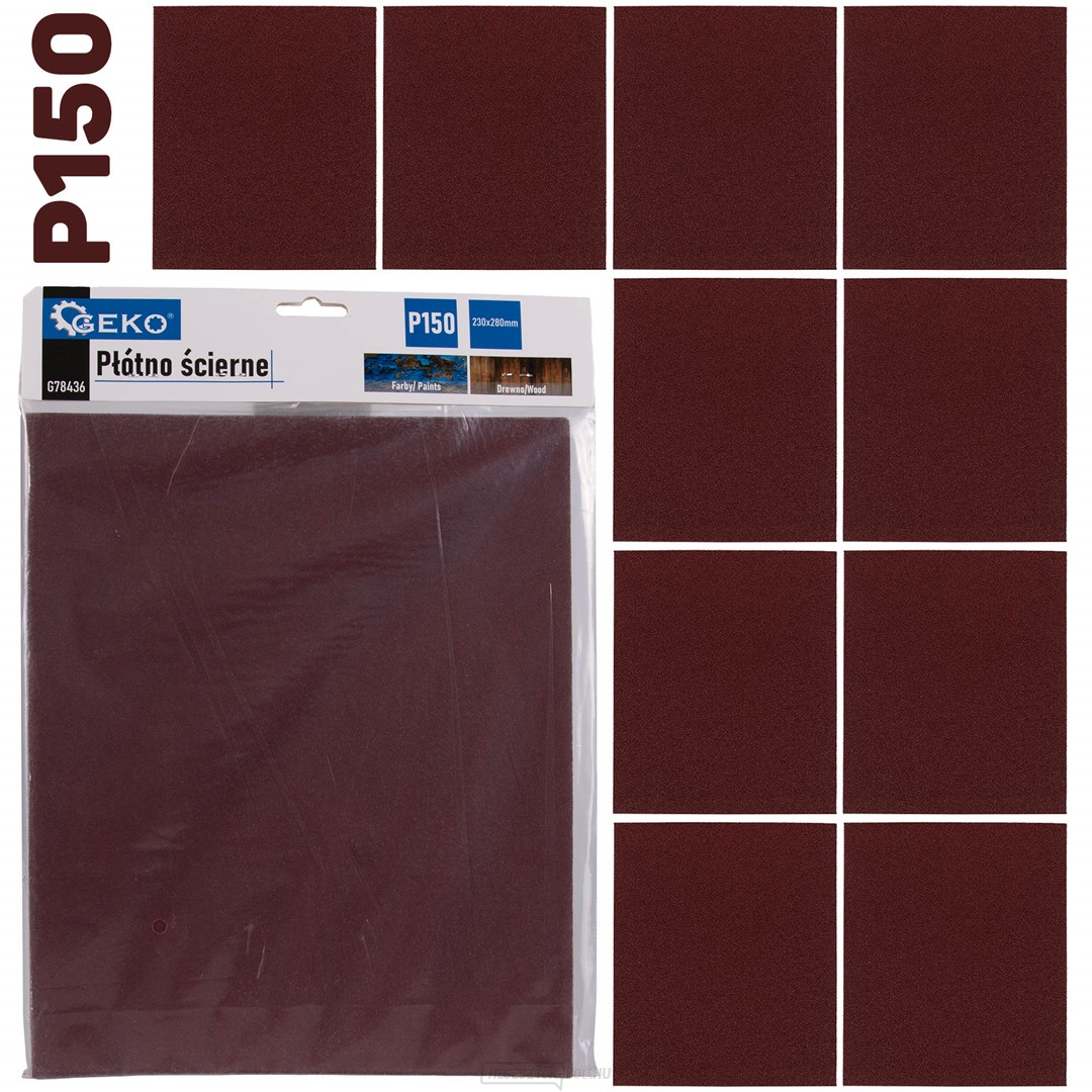 Csiszolólemez 230x280mm P150 (10/500)