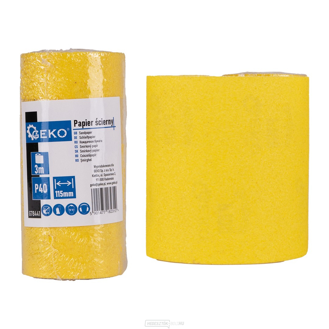 Csiszolópapír - tekercs 115mm x 3m P40 (100)