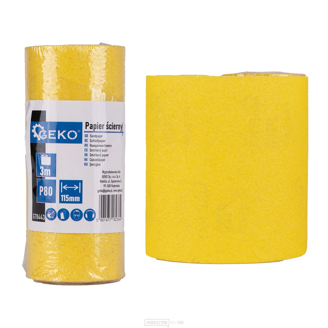 Csiszolópapír - tekercs 115mm x 3m P80 (100)