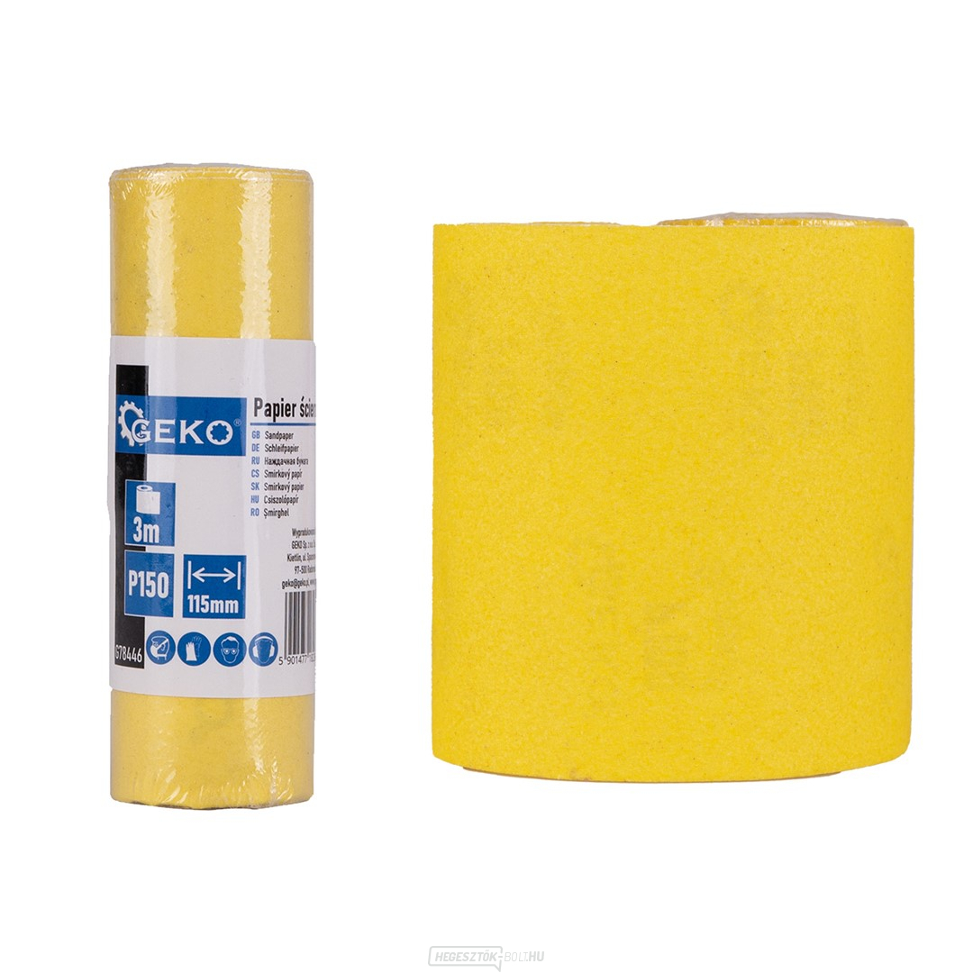 Csiszolópapír - tekercs 115mm x 3m P150 (100)