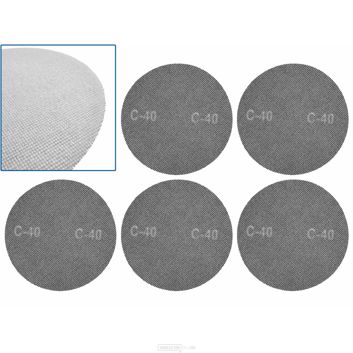 Tépőzáras csiszolóháló 225mm P40 (5/250)