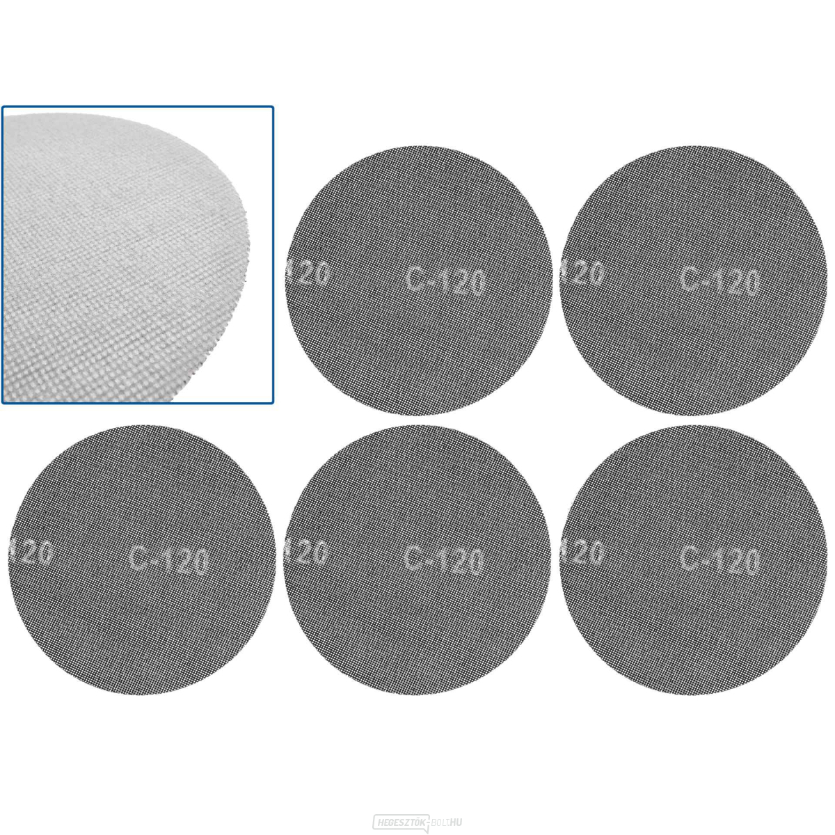 Tépőzáras csiszolóháló 225mm P120 (5/250)