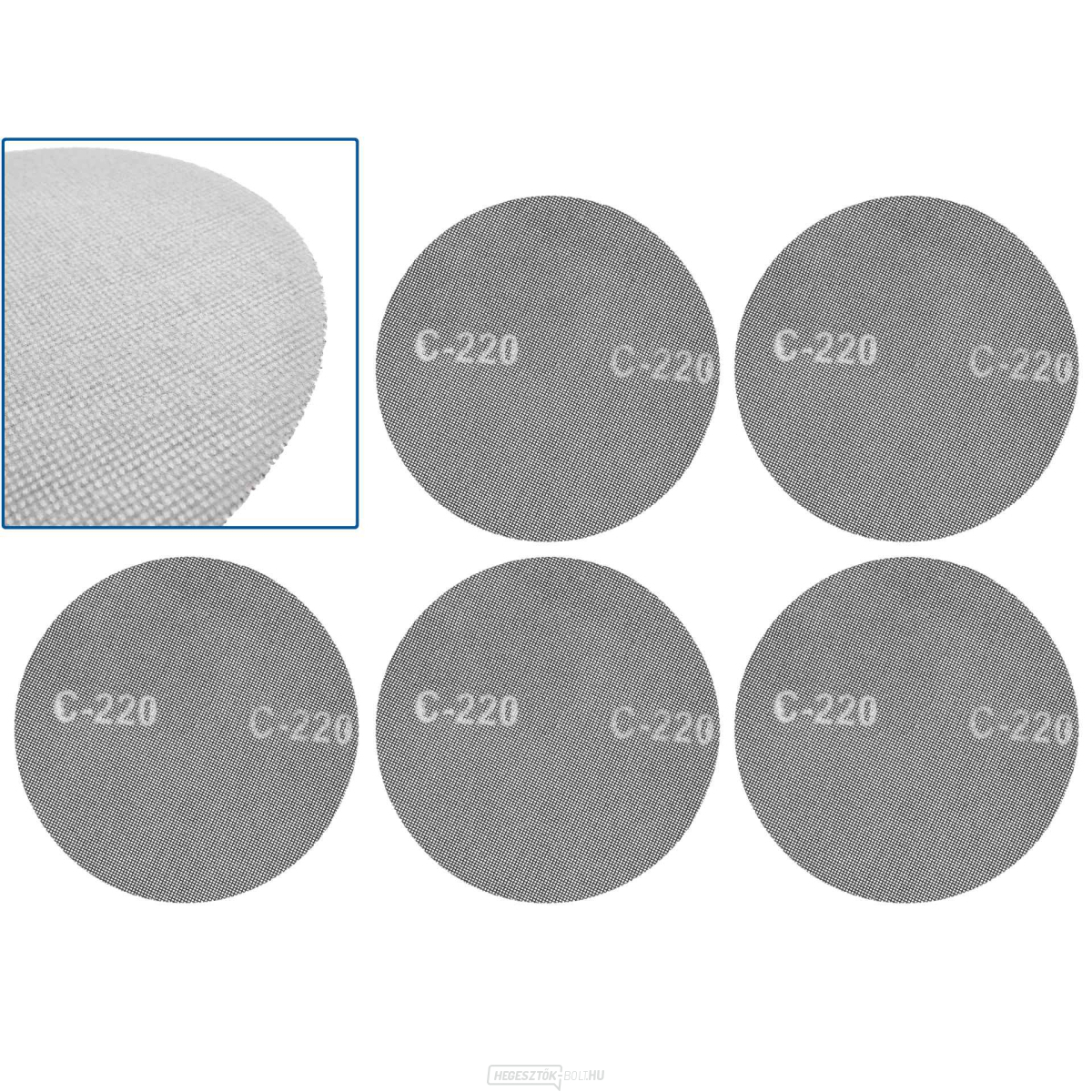 Tépőzáras csiszolóháló 225mm P220 (5/250)