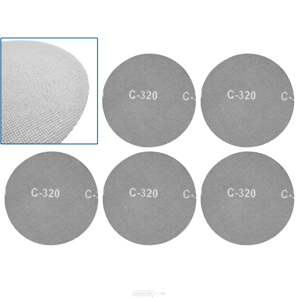 Tépőzáras csiszolóháló 225mm P320 (5/250)