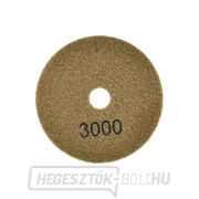 100mm kőagyag száraz polírozó korong GR3000 (25/250)) Előnézet 