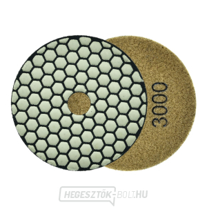 100mm kőagyag száraz polírozó korong GR3000 (25/250)) gallery main image
