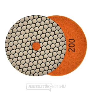 Kőcserép száraz polírozó korong 125mm GR200 (25/250) Kőcserép száraz polírozó korong 125mm GR200 (25/250) gallery main image