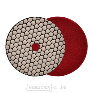 Kőcserép száraz polírozó korong 125mm GR400 (25/250) Kőcserép száraz polírozó korong 125mm GR400 (25/250) gallery main image