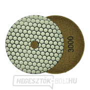 Kőcserép száraz polírozó korong 125mm GR3000 (25/250) gallery main image